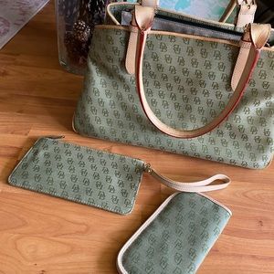 Dooney and Burke Handbag with accessories